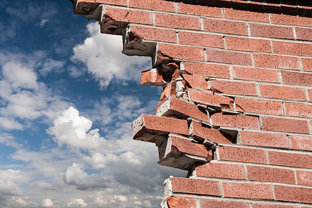 pressing through the wall